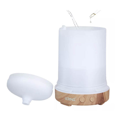 Umidificador e Aromatizador de Ar Lelong C/ Led Colorido Temporizador e Controle Remoto - LE-2341