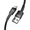 Cabo de Dados USB p/ Lightning  Essager 1.0mt Nylon Preto - EXCL-XC01