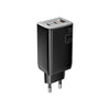 Carregador De Parede com 2 Saídas Usb-C + 1 Saída USB-A  67W  Essager Preto - ECT67W-LJB01-Z