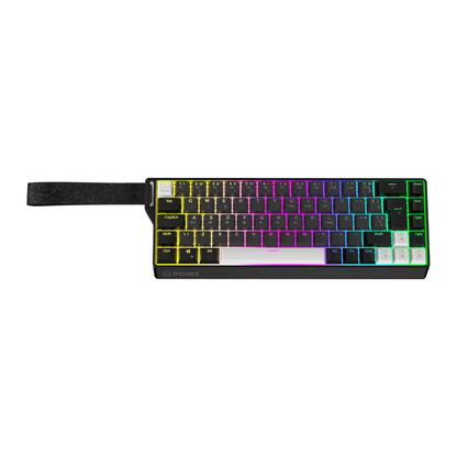 Teclado Gamer Mecanico Magnetico PCYes Gamma Black Vulcan 8000Hz Usb Led Rgb - PMGMBV