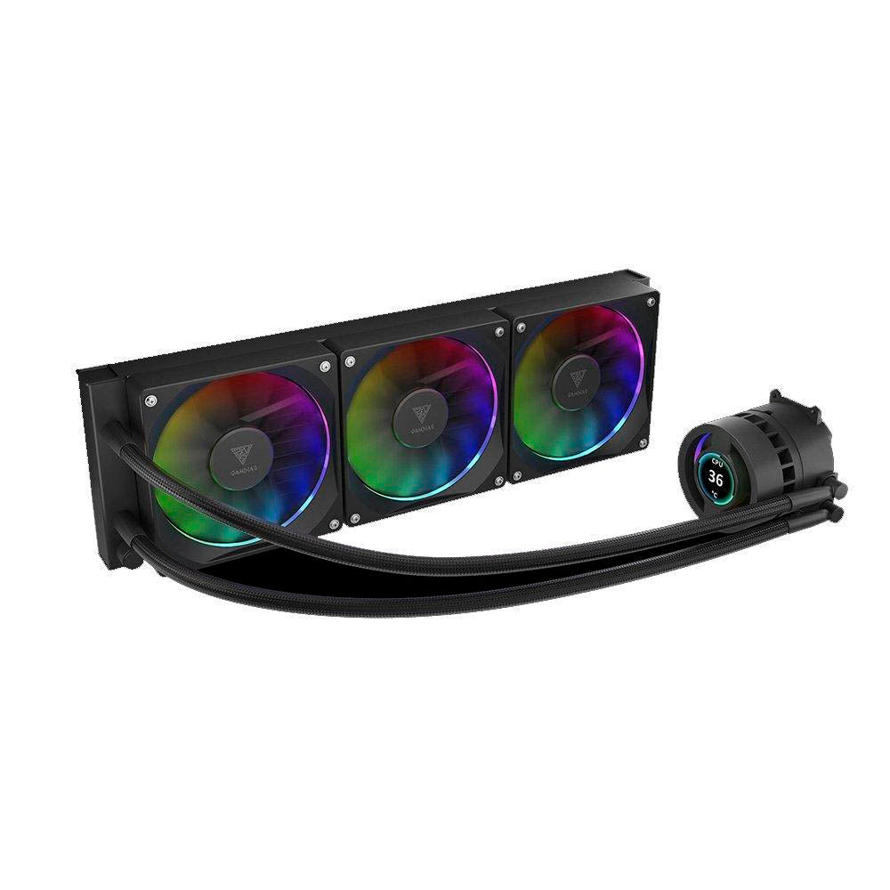 Water Cooler Triple Fan Gamdias Chione ARGB 360mm C/ Display LCD (Intel/AMD) - CHIONE P3-360U