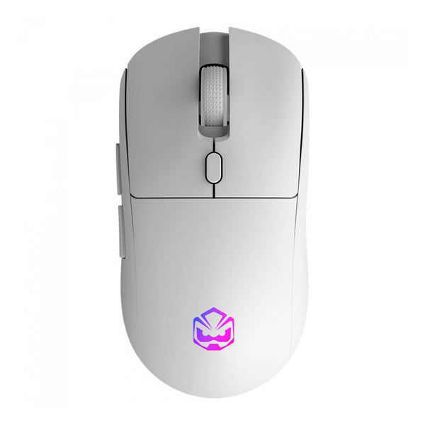 Mouse Gamer Sem Fio PCYes Basaran White Ghost 6 Botões 10000dpi RGB Branco - PMGBRSTWG