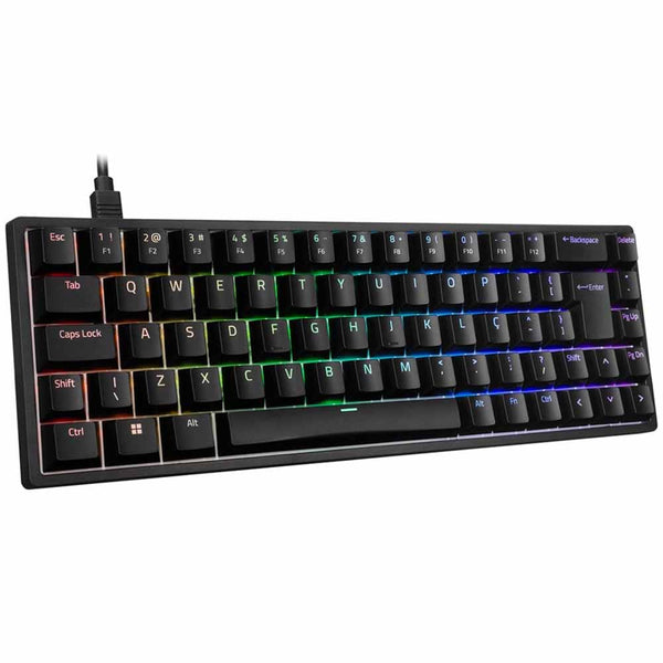 Teclado Gamer Mecanico Akko 3068S Switch Akko Orange RGB Preto