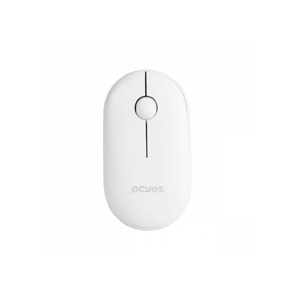 Mouse Sem Fio PCYes College Silent Click 1600Dpi Branco - PMCWMDSCW