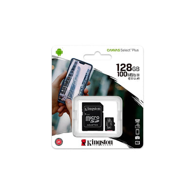 Cartão De Memória 128gb Micro Sd Card Kingston Canvas Select Plus Cl 10 - SDCS3128GB