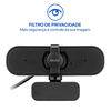 Webcam Usb 2K Multi C/ Filtro de Privacidade 30fps C/ Microfone - WC057