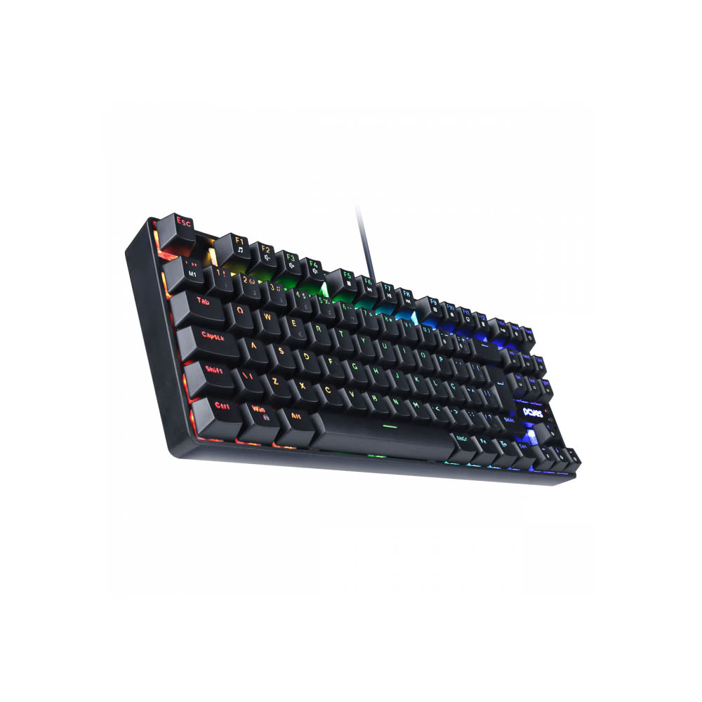 Teclado Gamer Mecanico PCYes TKL Neron Outemu RGB Preto - PNOHRDRGB