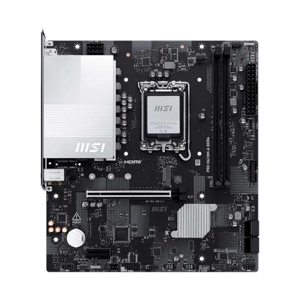 Placa Mae MSI Pro H610M-A Lga 1700 Intel Ddr4 USB-C Hdmi Vga Displayport - 911-7E31-00