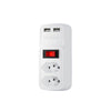 Adaptador E Carregador 2 Tomadas 2 Usb Intelbras Eac 202 Branco - 4824400