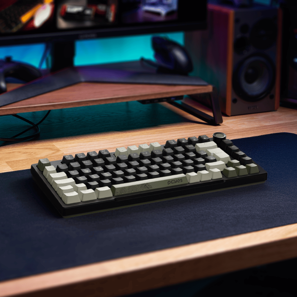 Teclado Gamer Mecanico PCYes Arkeum 75% Switch Blue Cammo Edition - AKCM75BBR