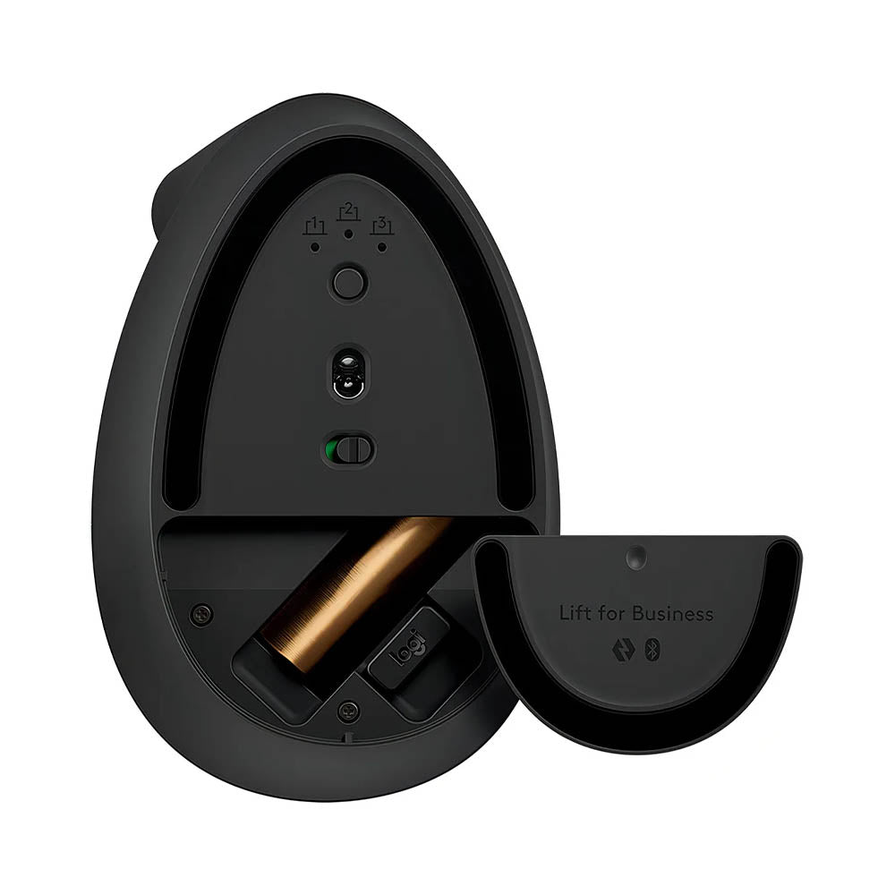 Mouse Ergonomico Sem Fio Logitech Lift Left (P/ Canhotos) Vertical Usb Grafite Wireless / Bluetooth - 910-006467