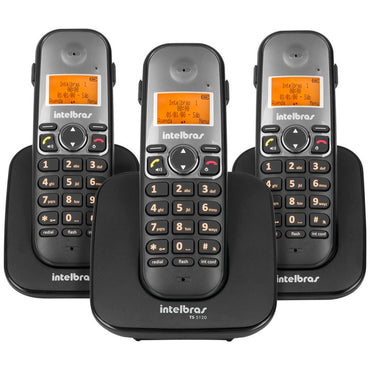 Telefone Sem Fio Intelbras TS5123 + 2 Ramais  - 4125123