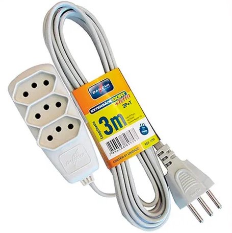 Extensão Elétrica Daneva 3 Tomadas 10a/250v - 3mt - Truedata