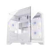 Gabinete Gamer Fortrek Clarity C/ Lateral em Vidro Temperado Branco - 83457