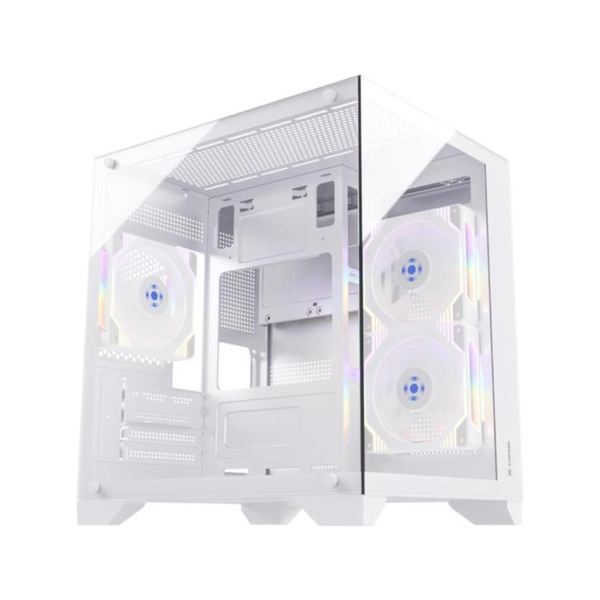 Gabinete Gamer Fortrek Clarity C/ Lateral em Vidro Temperado Branco - 83457