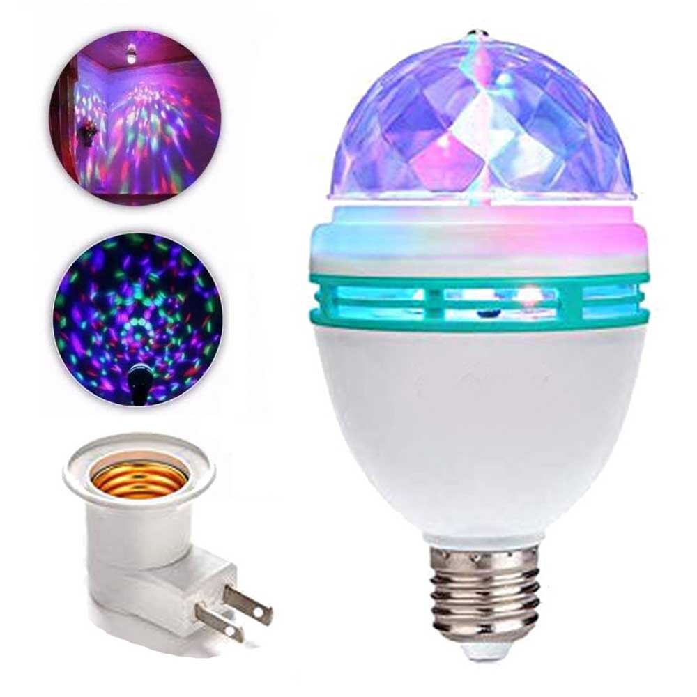 Lampada Giratoria Led Colorida Para Festa