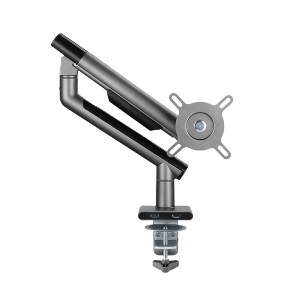 Suporte de Mesa Articulado p/ Monitor 17" a 32" C/ Mola Mecânica  e C/ Entrada Usb 3.0 PCYes Cinza - SM-049C