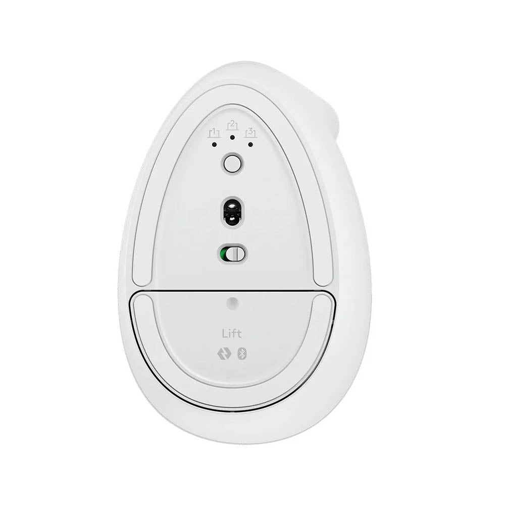 Mouse Ergonomico Sem Fio Logitech Lift Vertical Usb Branco Wireless / Bluetooth - 910-006469