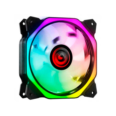 Cooler Fan para Gabinete PCYes Huracan H3 Led RGB 120mm 06 Pinos - PH3RGB120