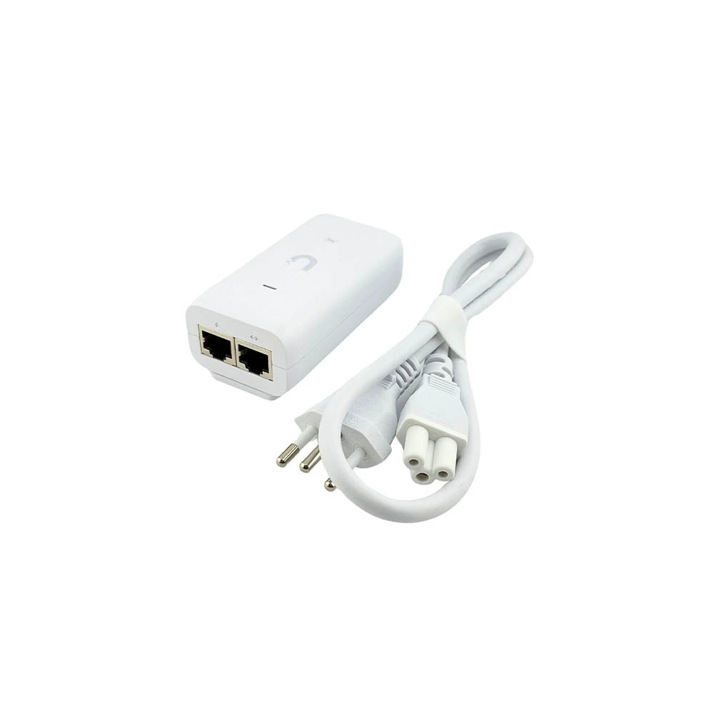 Fonte Injetor PoE Gigabit Ubiquiti U-POE 15w U-POE-BR