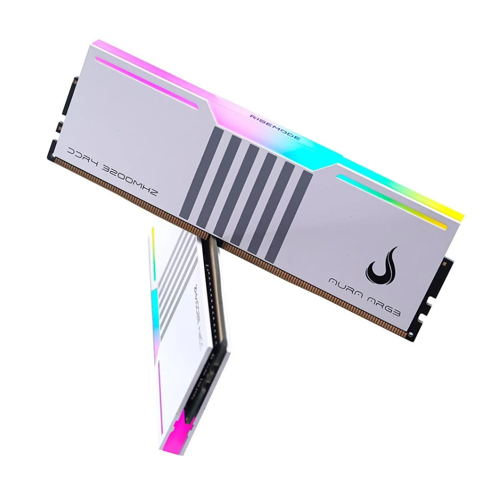 Memoria para Desktop Gamer DDR4 16gb 3200mhz RGB Rise Mode Aura Branco - RM-D4AW-16G-3200ARGB