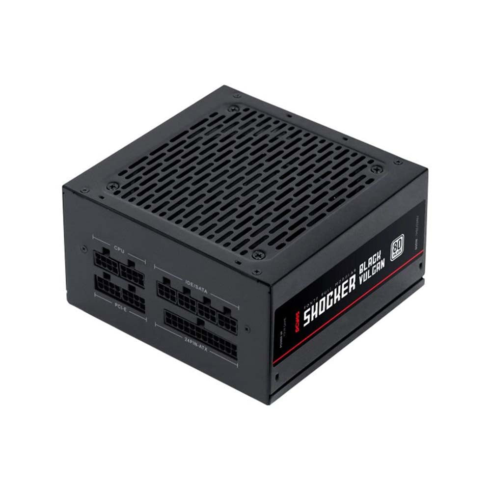 Fonte Real Atx 600w Shocker Full Modular 80 Plus PCYes Pfc Ativo Black Vulcan - FM600WBV