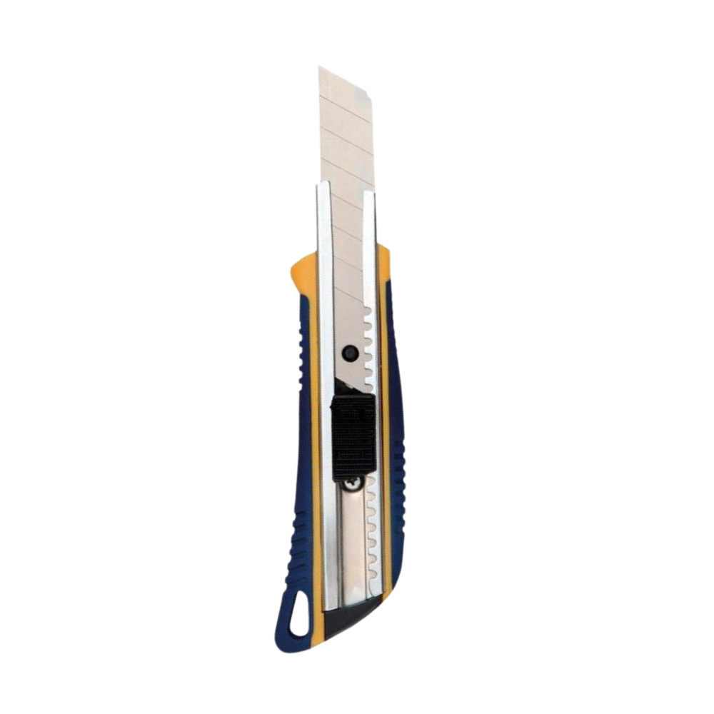Estilete Emborrachado Brasfort 18mm Azul - 46622