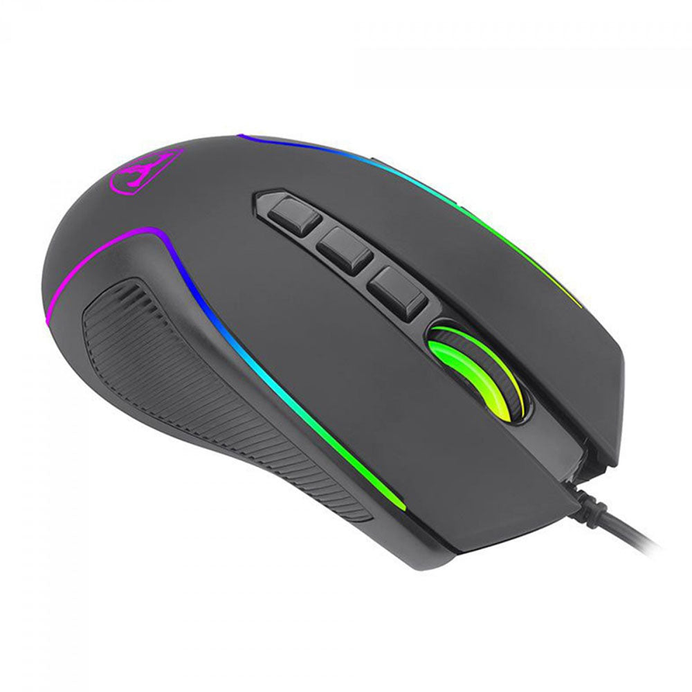 Mouse Gamer T-Dagger Darkangel 8 Botões Programáveis Preto RGB - T-TGM209