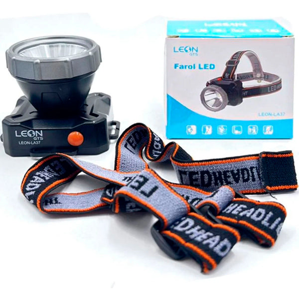 Lanterna de Cabeça Head Light Farol Led Leon - LA37