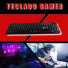 Teclado Gamer Membrana Knup USB Led Color ABNT2 Preto - KP-2059