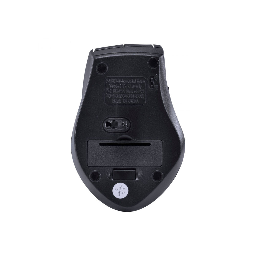 Mouse Sem Fio Wireless Ergo Vinik Preto 2.4Ghz 1200dpi Usb - DM110