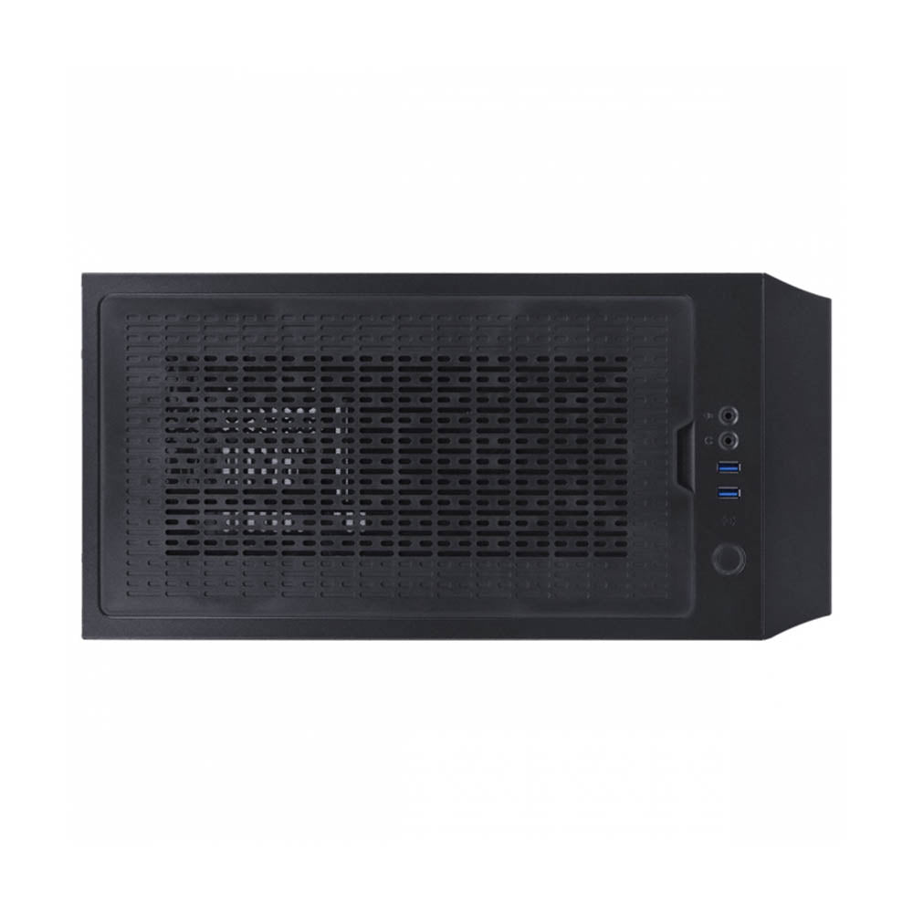 Gabinete Gamer PCYes Mid Tower Gravity Preto Com Lateral Invertida em Vidro Temperado C/ 2 Fans RGB - GRPTRGB1FV