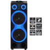 Caixa De Som Bluetooth Polyvox Torre Amplificada 2500W TWS  Led Preta - XT-2212T