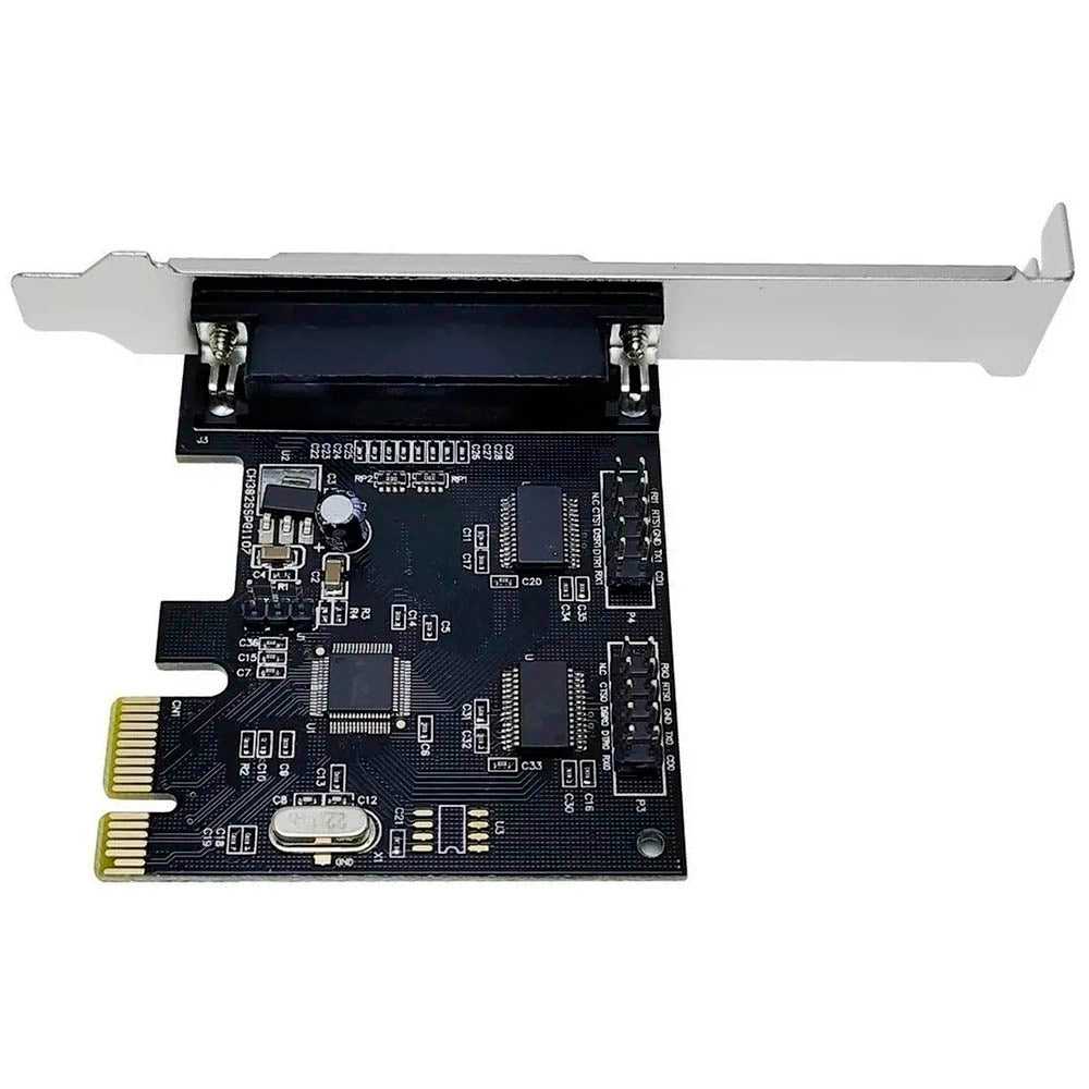 Placa Pci-e 2 Portas Serial e 1 Paralela Espelho Low Profile
