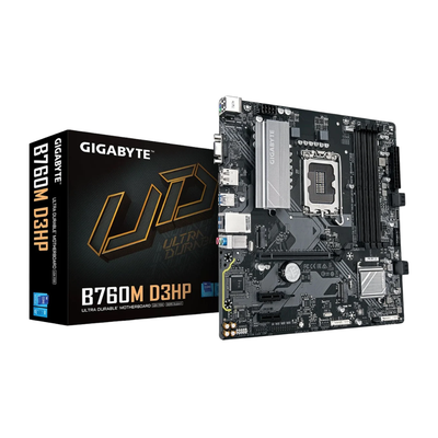 Placa Mae Gigabyte B760M  D3HP 1.0 Intel Lga 1700 Ddr5 Hdmi M.2 DP Usb-C (12a e 13a Geração) -  9MB76M3HP-00-G10