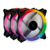 Kit 3x Cooler Fan Para Gabinete Vinik V.Ring 5.0 Full Halo Led Color Preto 120mm - FHALOX3