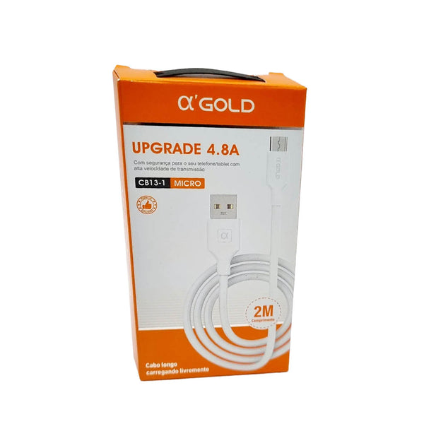 Cabo de Dados V8 Micro Usb 4.8A 2mt aGold - CB13-1
