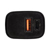 Carregador De Parede com 1 Saída Usb 2,4A + 1 Saída Tipo C PD 20W Intelbras EC11 Preto - 4820106