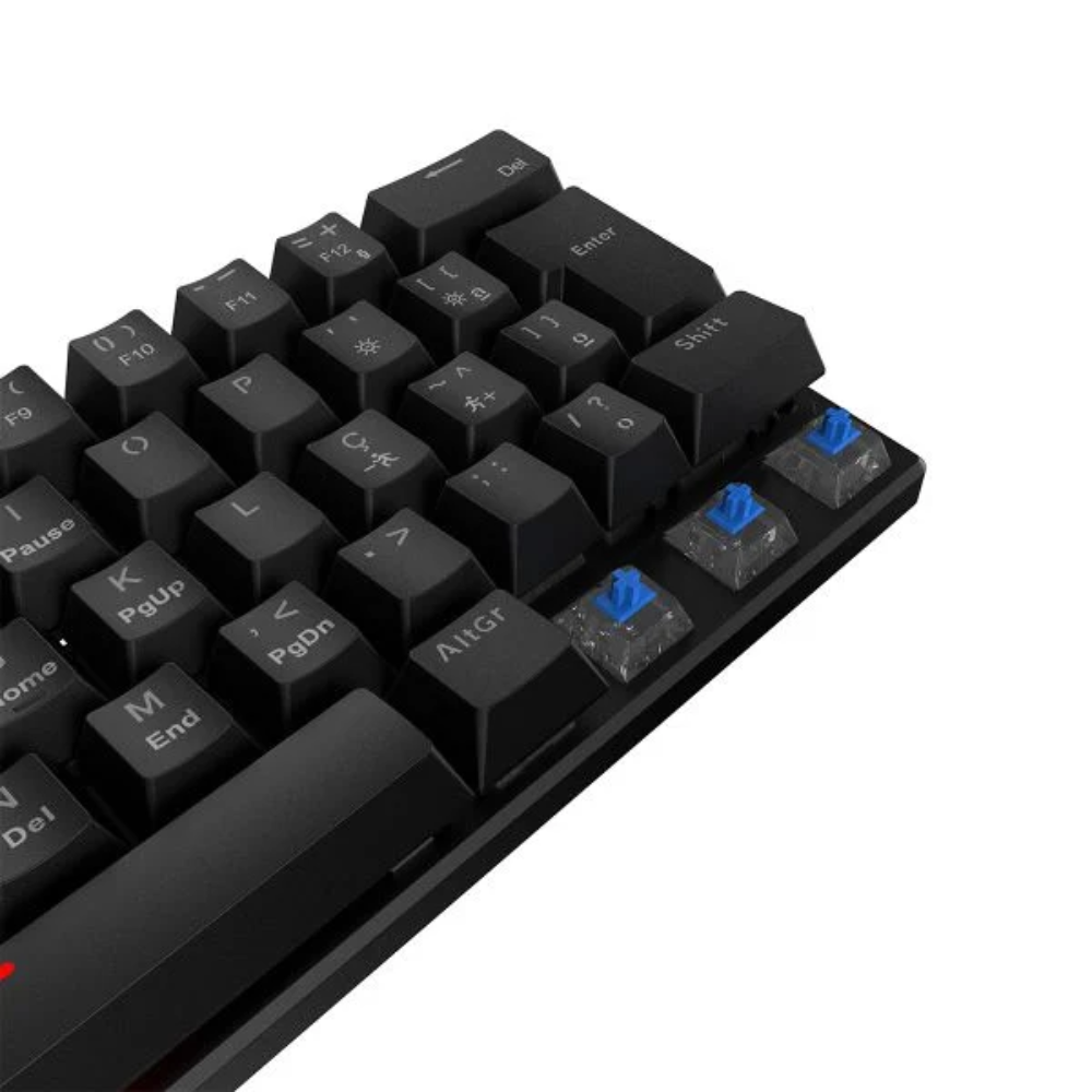 Teclado Gamer Mecanico Vinik 60% Usb RGB Rainbow Switch Blue Anti Ghost - ANIHIBKBL