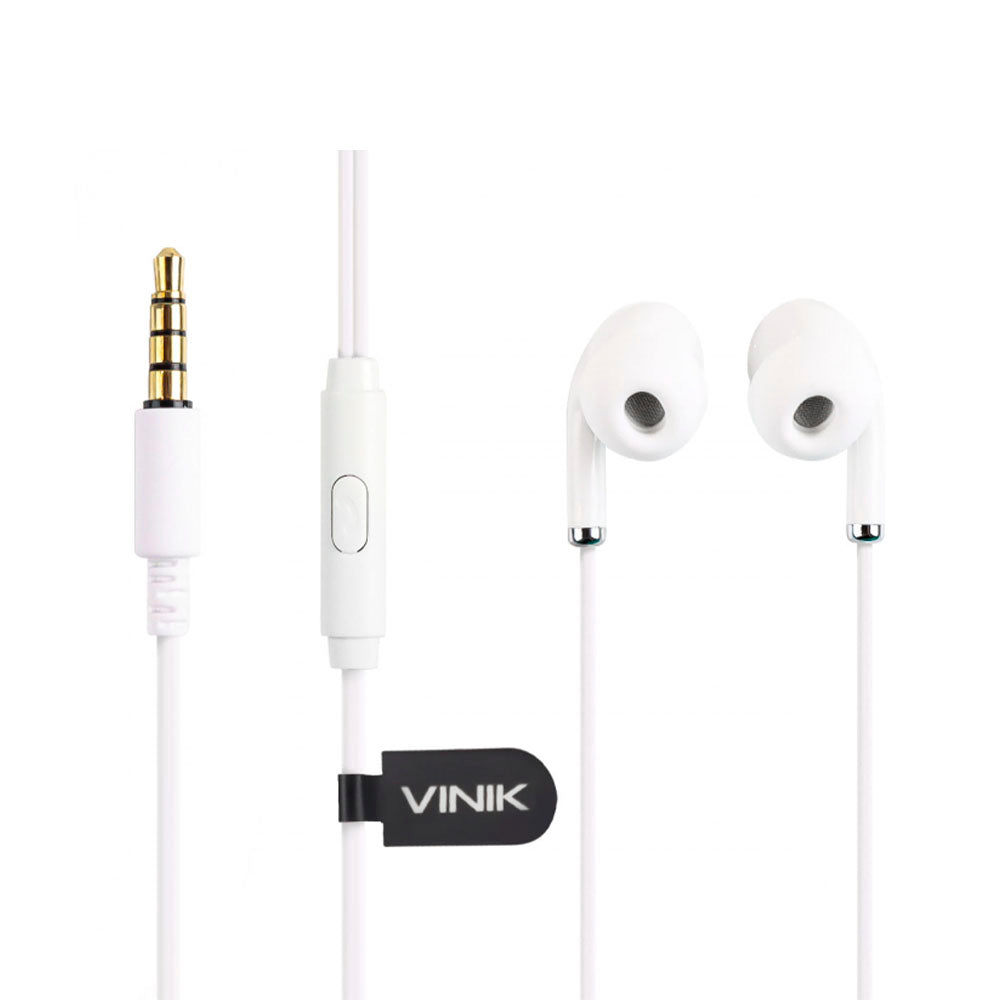 Fone De Ouvido Sound Pods P3 Com Fio Vinik Branco - SP220B