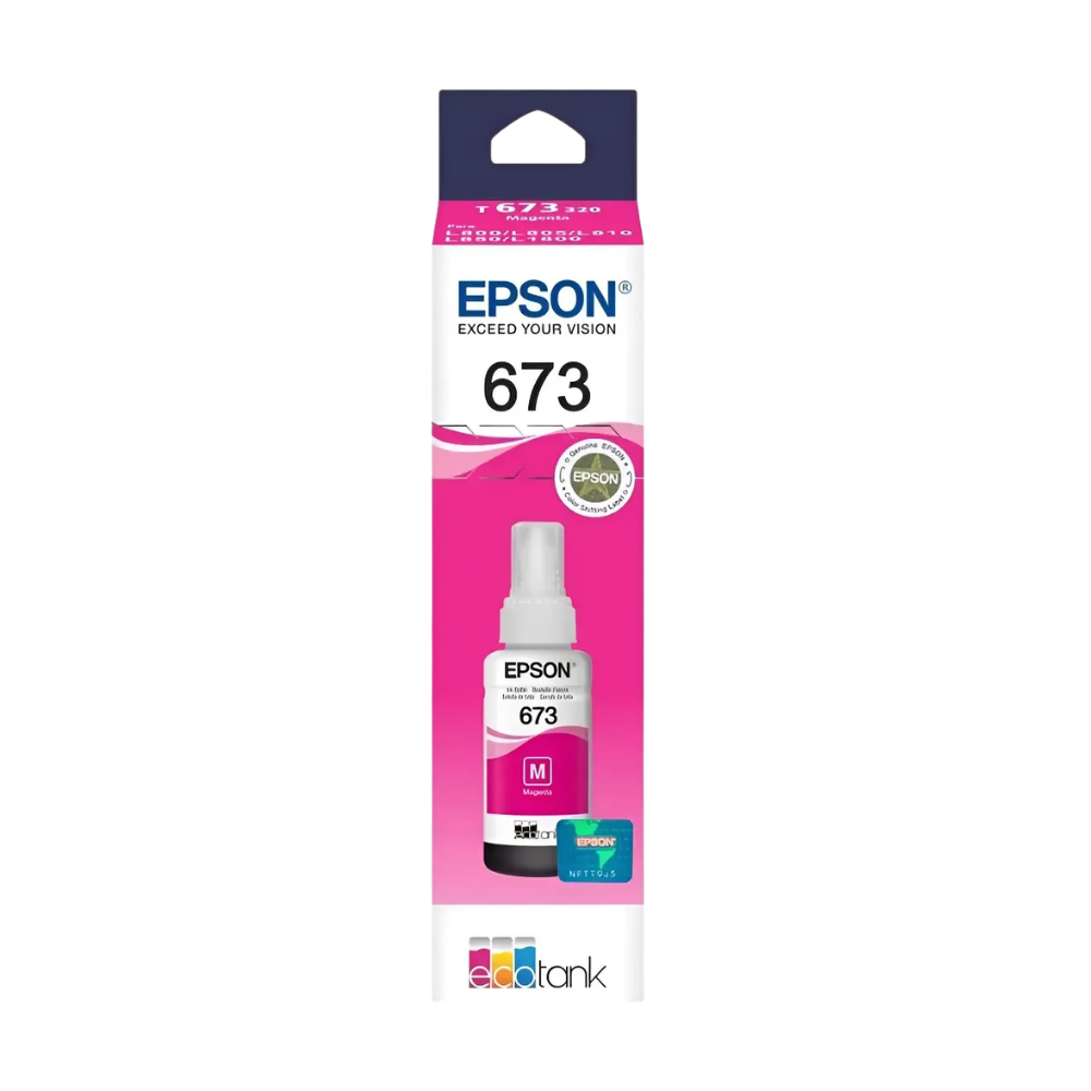 Refil De Tinta Epson T673320 - Magenta Para L800 L805 L810 L1800