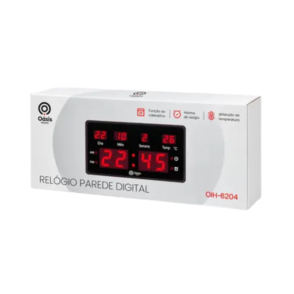Relogio Digital de Parede - OIH-6204