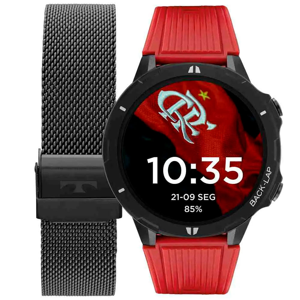 Relógio de Pulso SmartWatch Technos Connect Sports Flamengo Edição Especial - TSPORTSAF/7R