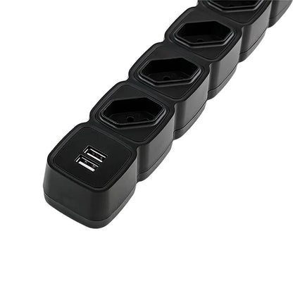 Filtro de Linha 4 Tomadas Intelbras C/ 2 Usb Preto EPE 204 - 4824205