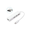 Adaptador USB Tipo C Para RJ-45 + 3 USB 2.0 It Blue - LE-5575