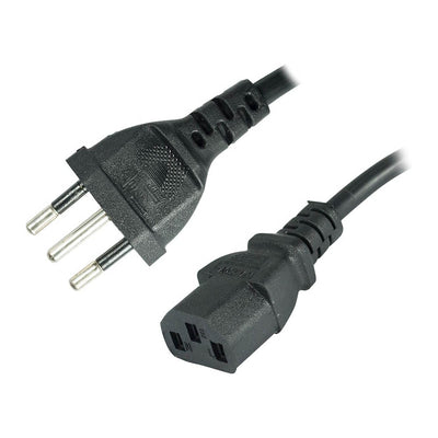 Cabo De Forca Tripolar 1.2m Para Computador E Monitor