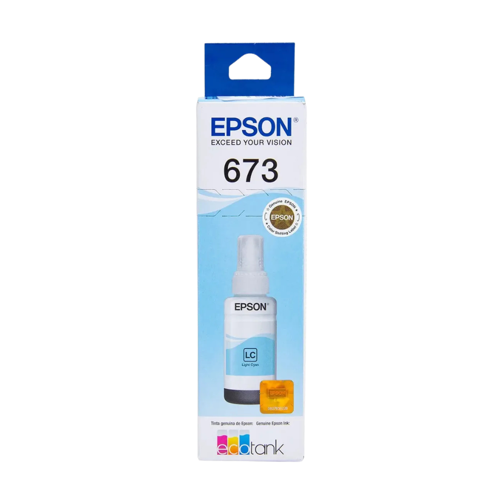 Refil De Tinta Epson T673520 - Ciano Claro Para L1800