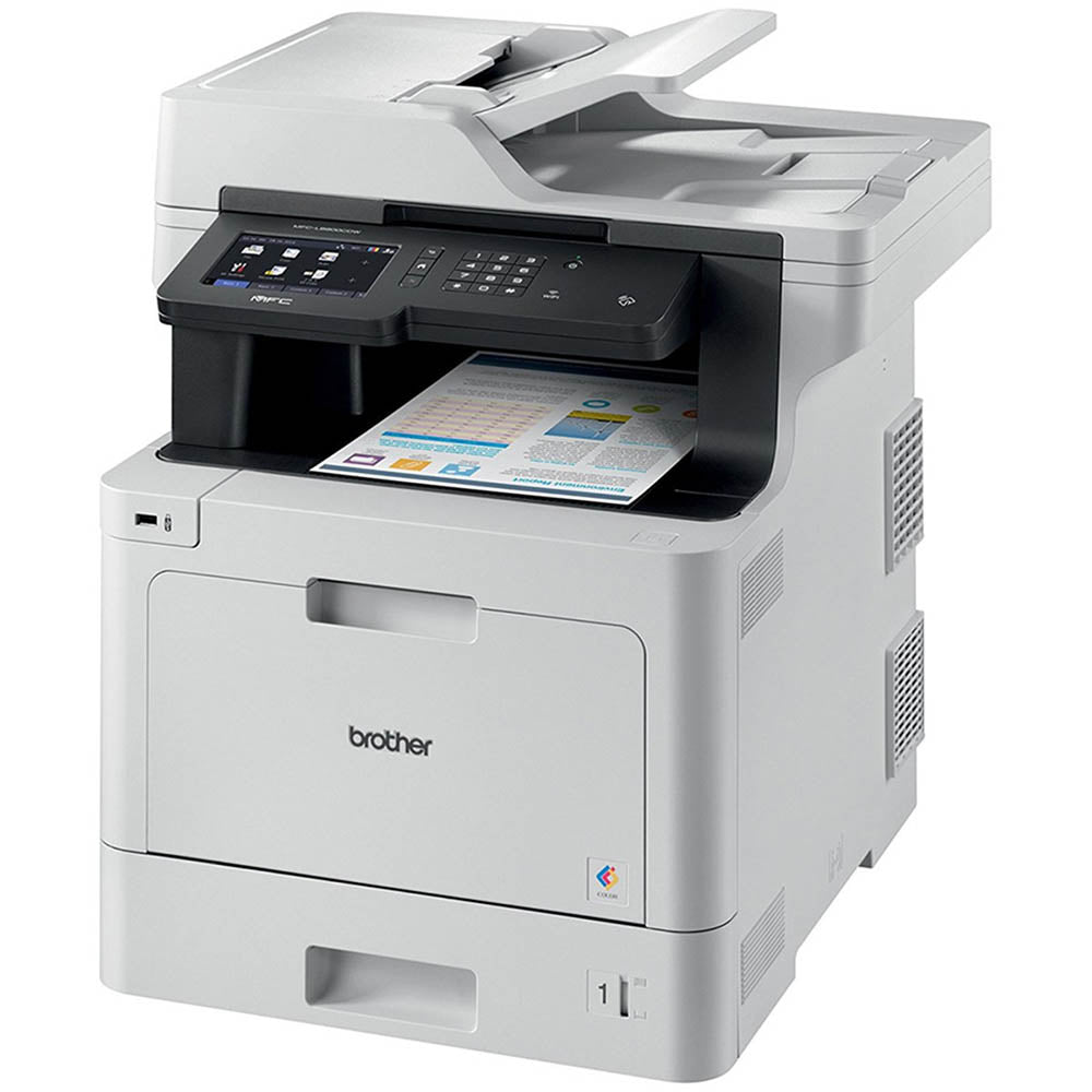 Impressora Multifuncional Laser Brother Colorida MFC-L8900CDW Duplex Usb Rede Wi-fi 110v 33ppm - Toner Tn419 Tn413 Tn416