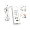 Filtro de Linha 4 Tomadas 10/20A , 2 Usb, 2 Usb Tipo C 2mts  Branco