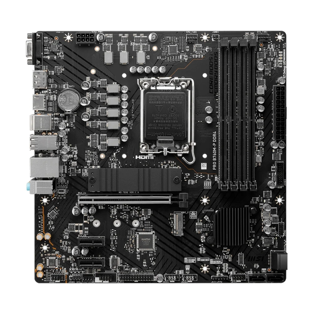 Placa Mae MSI B760-P Pro Lga 1700 Ddr4 Hdmi M.2 DP Usb-C (12a, 13a e 14a Geração) - PRO B760M-P DDR4